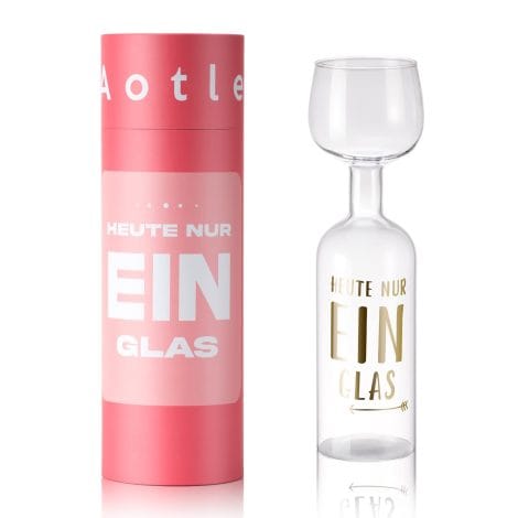 Aotlet Damen-Geburtstagsgeschenk, 750ml Weingläser für Weinliebhaberinnen, Weihnachten für Frauen, Mütter, Schwestern, lustige Geschenke für Männer, Glas