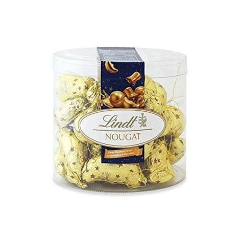 Weihnachtsschokolade 500g Köcher: Lindt Baumbehang mit zartem Haselnuss-Nougat in alpiner Vollmilchschokolade. Perfektes Geschenk.