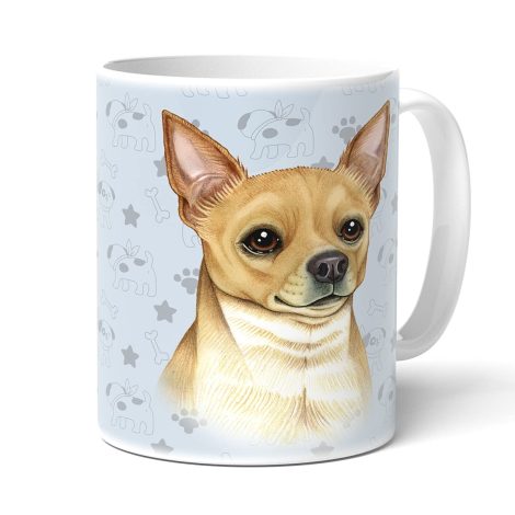 Kaffeetasse mit Chihuahua-Motiv und Spruch, perfekt für Hundefreunde. Tolles Geschenk für alle Hundeliebhaber.