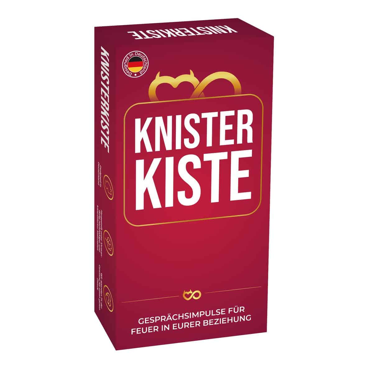 ATM Gaming | Knisterkiste Red - Spiel für Paare | Kartenspiel mit 180 Fragen und Aufmerksamkeiten für Frauen und Männer | Geschenke, Losbox und Spiel für Erwachsene | Valentinstag