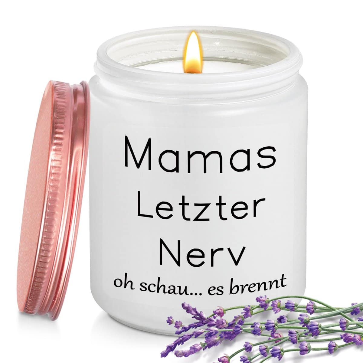 Mama Geschenk Geburtstag - Mutter Geschenke für Mama Weihnachten Muttertag Geburtstag, Duftkerzen Lavendel Lustige Kerze Mama Geburtstagsgeschenk Muttertagsgeschenk Weihnachtsgeschenke