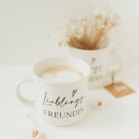 Tasse für beste Freundin I Geburtstagsgeschenk I Freundinnen-Geschenkidee I mit Geschenkanhänger (Stil Lieblingsfreundin)