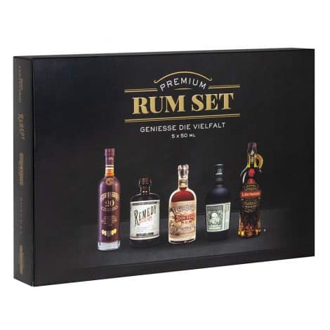 Sierra Madre Probierkiste Premium Rum Set | Enthält 5 beliebte Rumsorten | 50ML pro Flasche | Perfektes Geschenk.