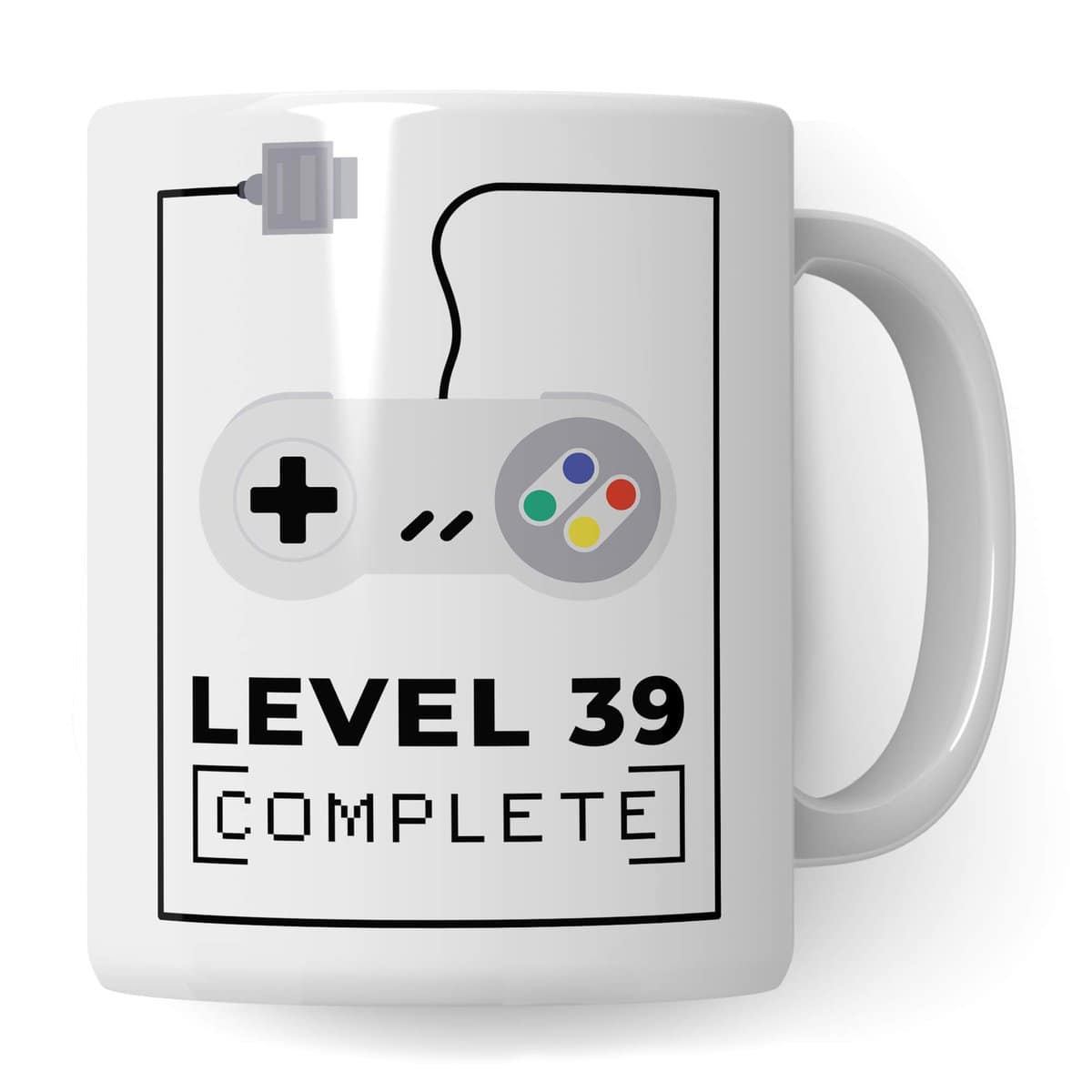 Pagma Druck 39. Geburtstag Tasse, Geburtstags-Geschenk Becher, 39 Jahre alt Geschenkidee, Geburtstag 39 Gaming Gamer Zocker Zocken, Kaffeetasse lustig Geburtstagsgeschenk