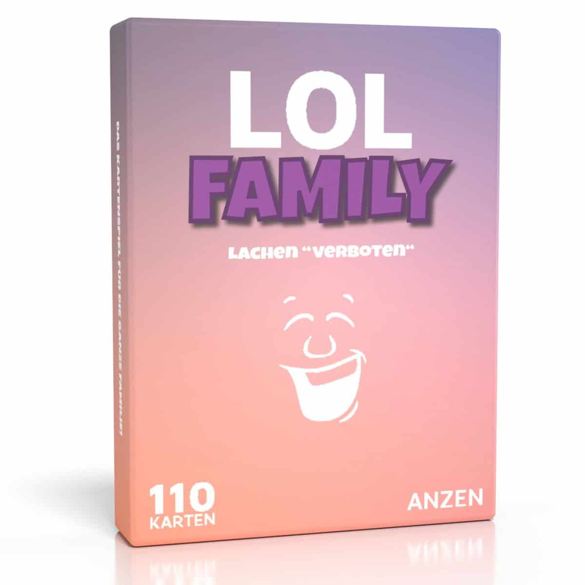 LOL FAMILY – Lachen verboten | Kartenspiel-e & Gesellschaftsspiel-e ab 8-10 Jahre-n | Geschenk-e für Mädchen und Jungen zu Weihnachten | Familienspiel | LOL Spiel-e | Silvester 2023 | Wichtelgeschenke