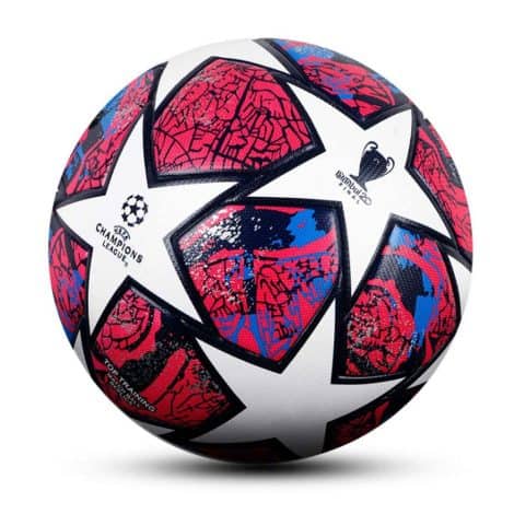 Champions League Fußball Fanartikel mit Nr. 5 Ball für Junge als Geburtstagsgeschenk für Fußball Liebhaber.