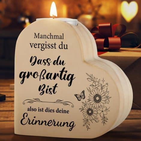 Geschenksets für Frauen und Männer zu Weihnachten oder Geburtstag mit personalisierten Kerzenleuchtern. Ideal für Freundinnen, Partnerinnen, oder Kolleginnen.