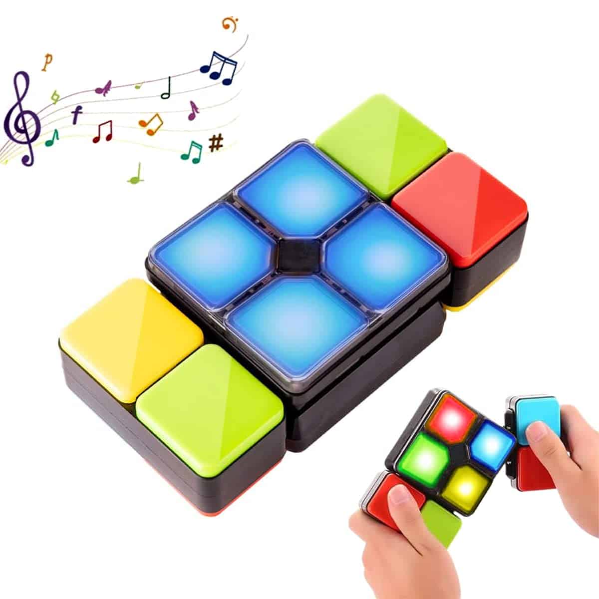 Pup Go Zauberwürfel Rotating Magic Cube Spiele Geschicklichkeitsspiele ab 6 Jahre Reaktionsspiel, Lernspiele Spielzeug Konzentrationsspiele für Kinder 6 7 8 9 10 Junge mädchen