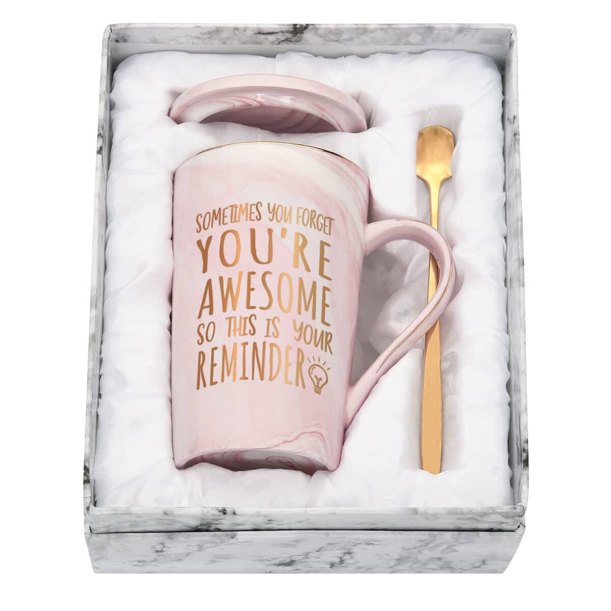 Joymaking Geburtstagsgeschenk für Frauen, Kaffeetasse Beste Freundin Geschenk zum Geburtstag Weihnachten, Persönliche Geschenkideen für Freundin - You Are Awesome, 400ml Tasse mit Geschenkbox