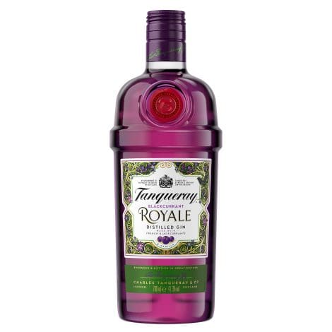 Tanqueray Blackcurrant Royale Gin: Köstlicher Johannisbeergeschmack | Perfekt für gesellige Abende und als Geschenk | Ideal für Gin Tonic und Cocktails | 41,3% vol | 700ml Einzelflasche.