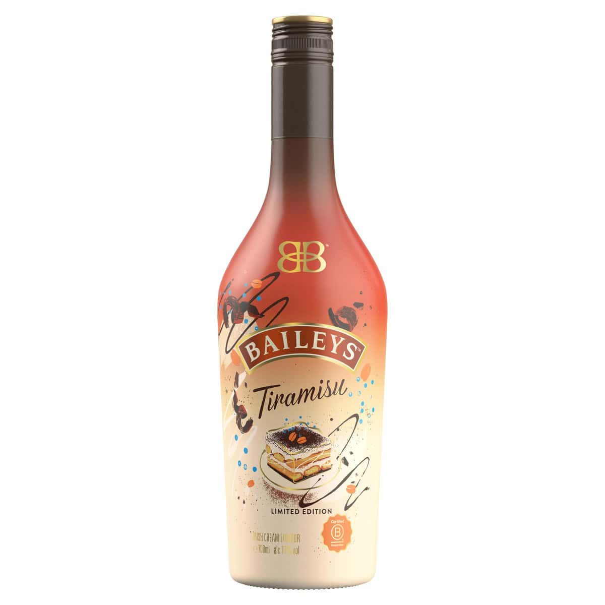 Baileys Tiramisu | Original Irish Cream Likör | Neue limitierte Edition | Garantierter Genußerfolg auf Eis oder im Cocktail | 17% vol | 700ml Einzelflasche