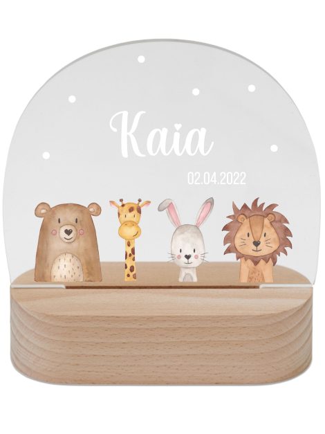 Wunderlicht – Nachtlicht speziell für Babys – Einzigartige Lampe für den Nachttisch – Personalisiertes Geschenk zur Geburt.