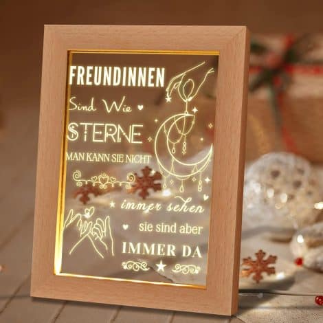 LED Nachtlicht aus Acryl, perfektes Geschenk für deine beste Freundin, Schwester oder Frauen zu Geburtstagen, Freundschaften und Weihnachten.