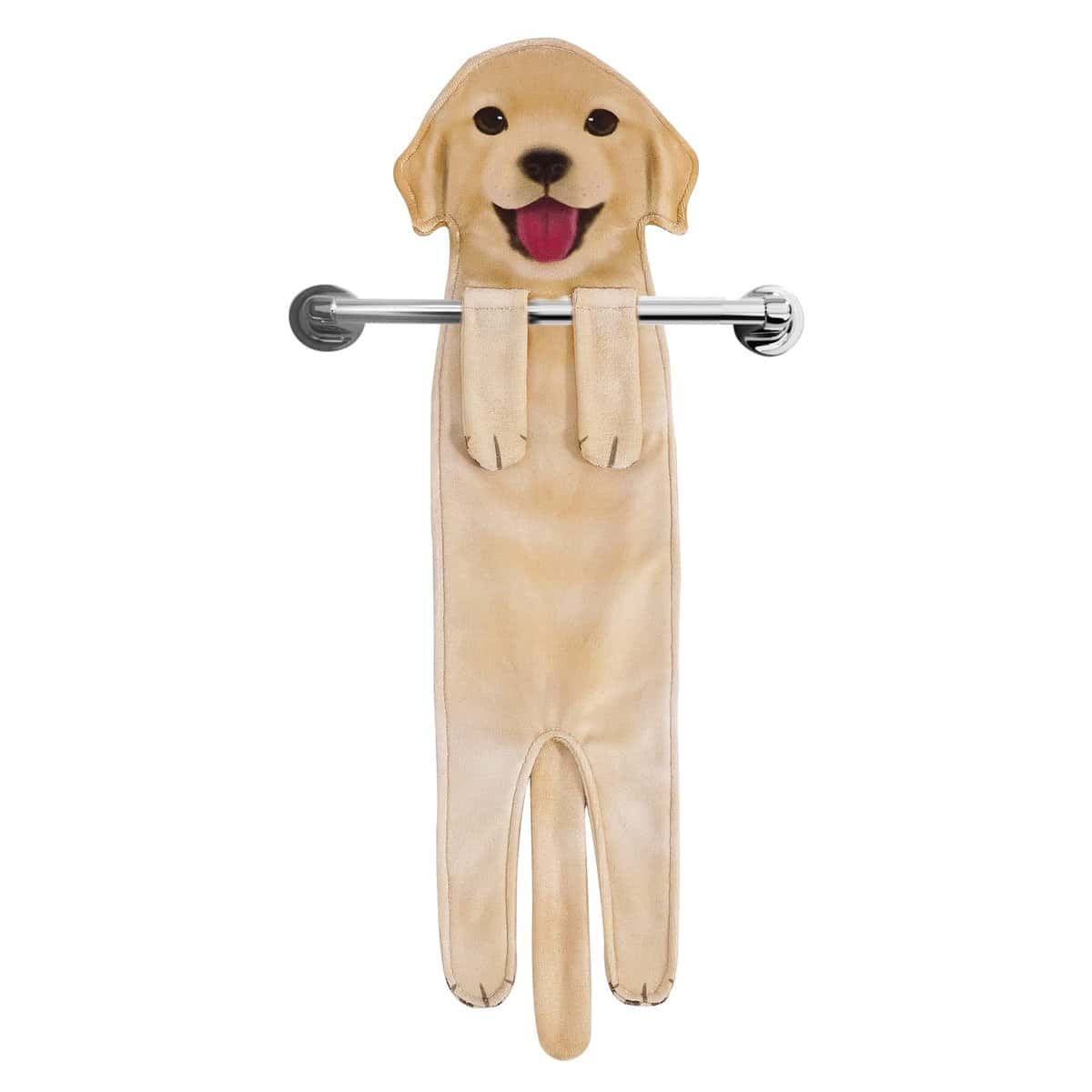 AGRIMONY Lustige Hunde Handtücher - Kawaii Deko für Küche Badezimmer - Personalisiertes Geschenk Gadgets Einweihungsgeschenk für Frauen Männer Mama Papa Hundebesitzer - Golden Retriever