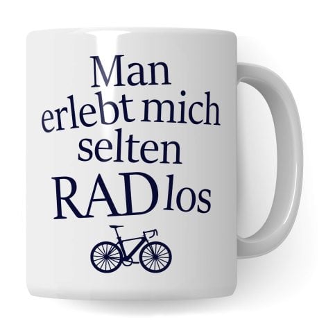 Lustige Fahrradtasse von Pagma Druck: Perfektes geschenk für Radfahrer, mit Fahrradmotiv, für Männer und Frauen.