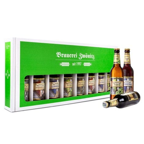 Brauerei Zwönitz Männer-Beertote Bier-Set mit 8 Flaschen – perfektes Geschenk für Männer zum Vatertag.