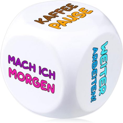 MACH MAL PAUSE® Anti Stress-Würfel – Ein farbenfrohes Bürospielzeug für nervenlose Mitarbeiter. Ideal als Geschenk für Kollegen, Studenten und Freunde!