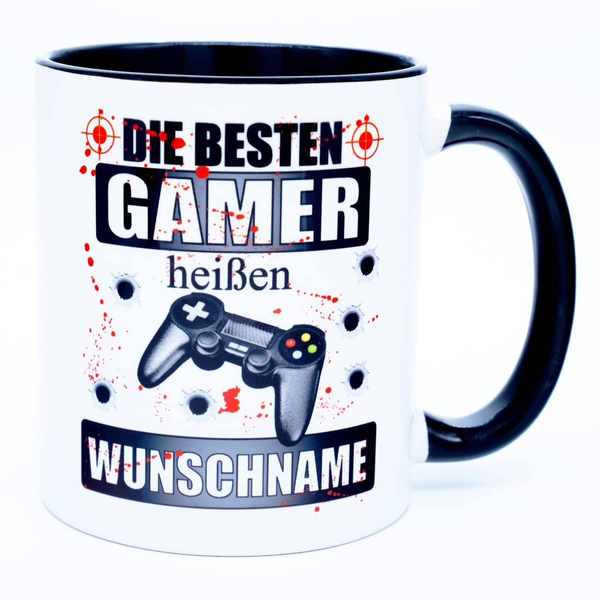 Die besten Gamer heißen Name Tasse personalisiert Becher Lustige Gaming Zocker Sprüche Geburtstagsgeschenk Geschenk für Männer Kinder Jungen Jugendliche Nerd witzig Geschenkideen Keramik 330 ml