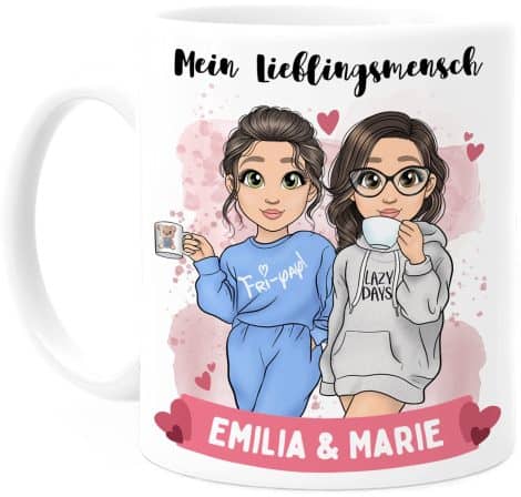 Tassenliebling® – Gestalte deine eigene Tasse für deine beste Freundin – Personalisiertes Geschenk für BFF.