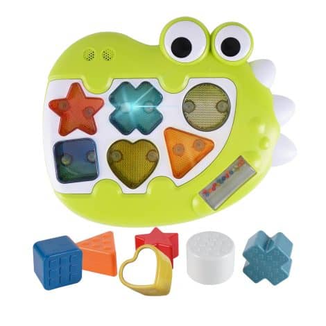 Pädagogisches Spielzeug für Babys ab 12-18 Monaten mit Musik, Licht und Formanpassung. Perfektes Geschenk für Mädchen und Jungen.