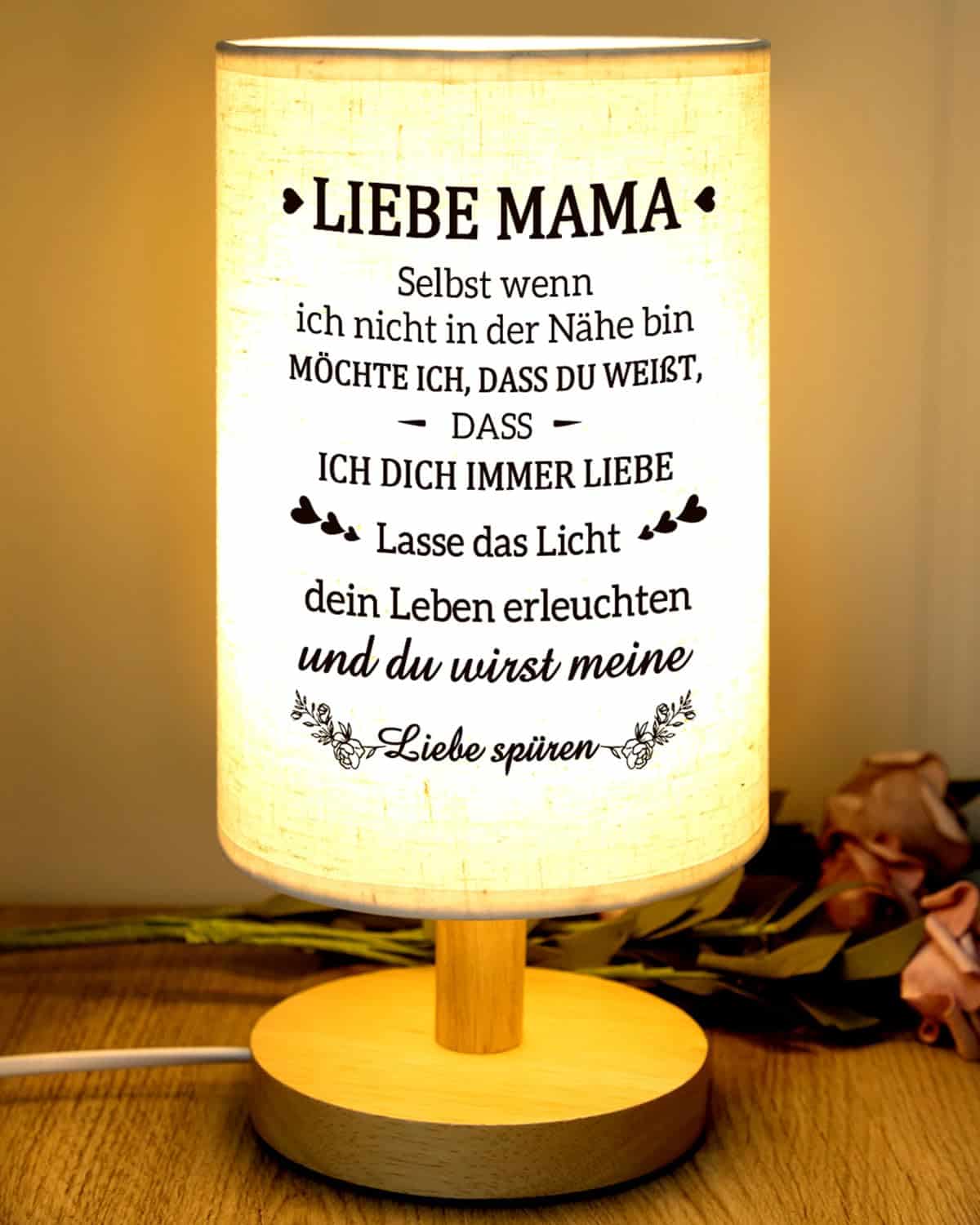 PRSTENLY Weihnachten Mama Geschenke zum Geburtstag, beste Mama Tischlampe Geschenke für Mama, Frauen Geburtstagsgeschenke für Mama, Weihnachtsgeschenke Ruhestand Geschenke Dankeschön, Muttertag