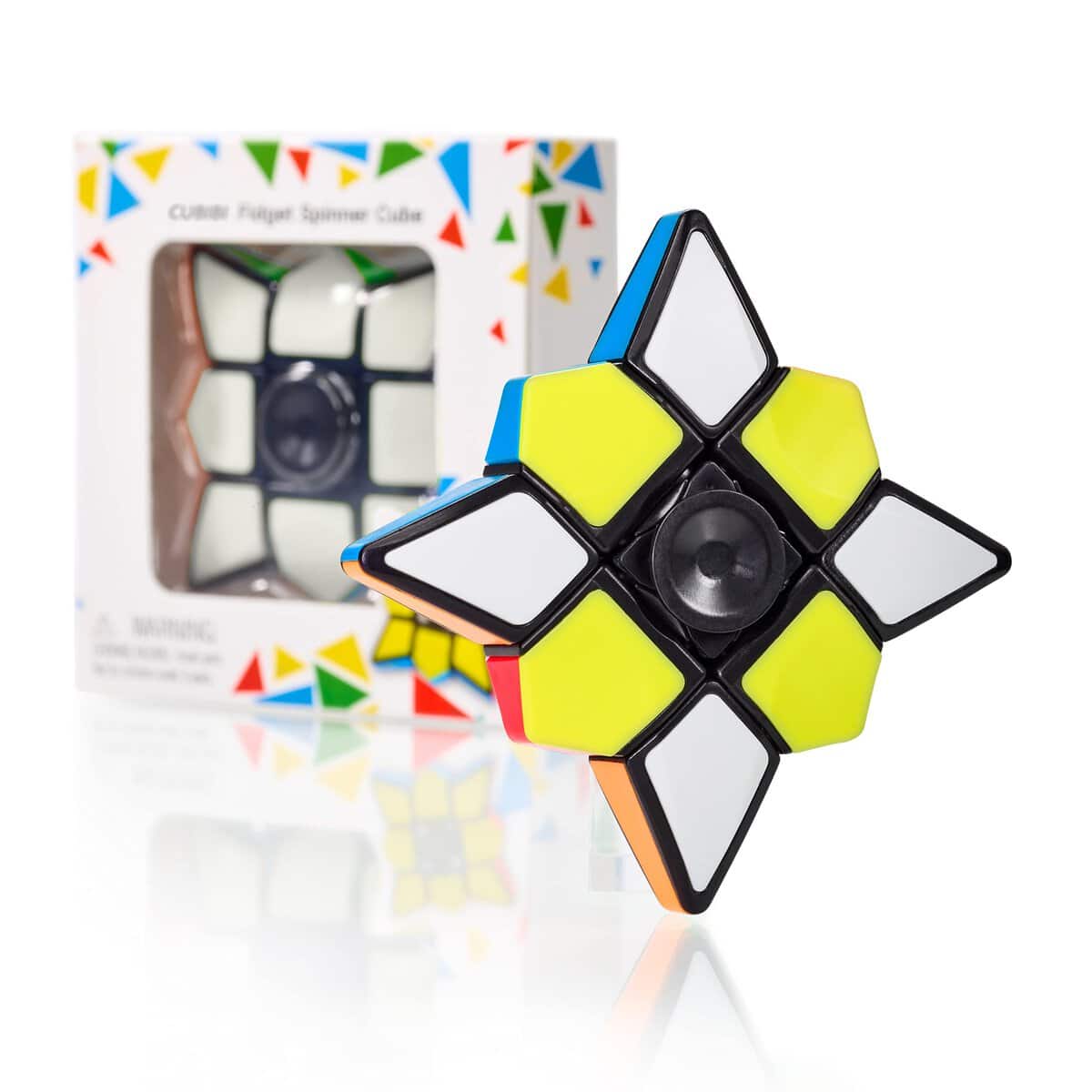 CUBIDI® Original Fidget Spinner - 3 x 3 x 1 Cube und Spinner in Einem mit optimierten Dreheigenschaften⎥ Perfekt zum Stressabbau für Kinder und Erwachsene⎥ Reisespiel | Geduldspiele für Kinder