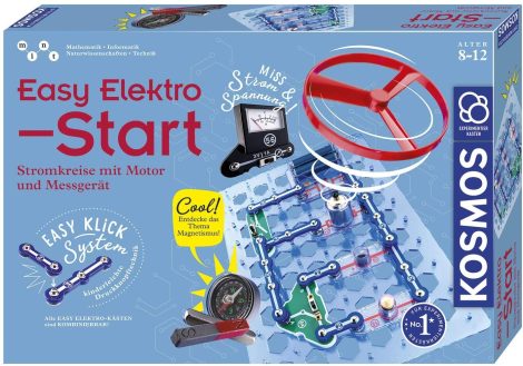 Kosmos 620547 Elektro-Experimentierkasten: Entdecke spannende Stromkreise mit Motor und Messgerät, leichter Einstieg.