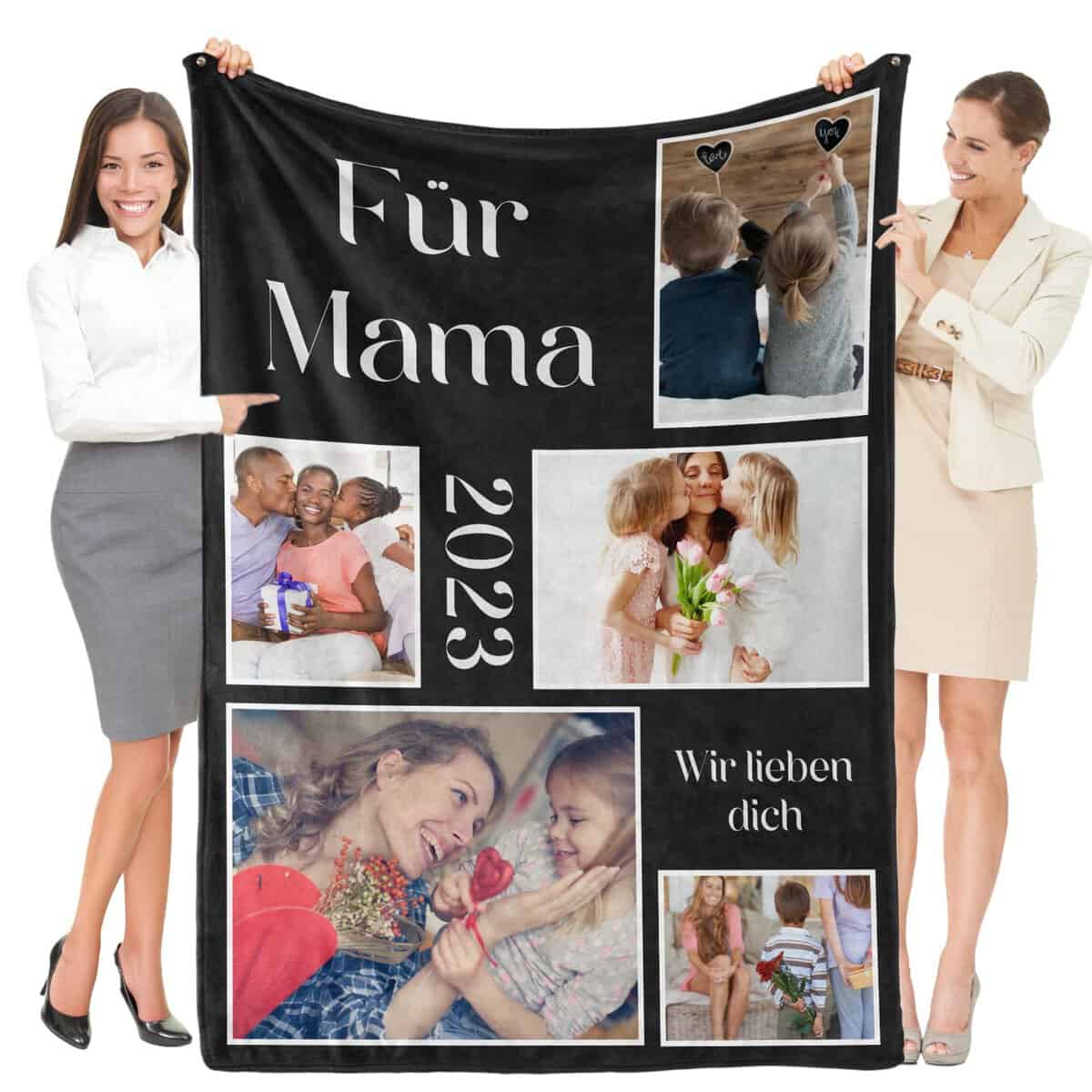 Greysky Personalisierte Weihnachts Geschenke für Frauen, Personalisierte Decke mit Foto, Personalisierte Kuscheldecke, Fotodecke mit Eigenem Foto, Personalisierte Geschenke für Frauen und Männer