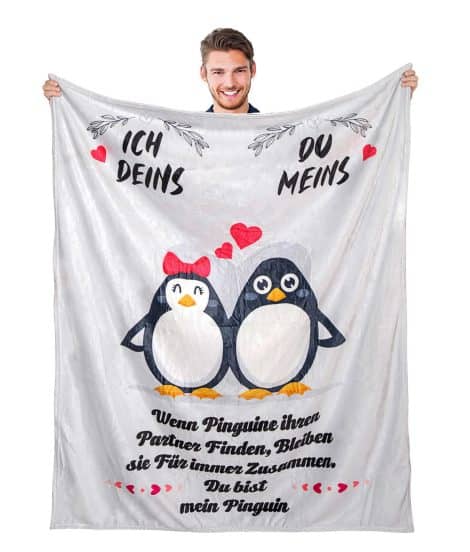 Liebesgeschenke für Partner, kuschelige Fleecedecke (130 x 150 cm) – Adolgutty Hochzeitstag/Jahrestag.