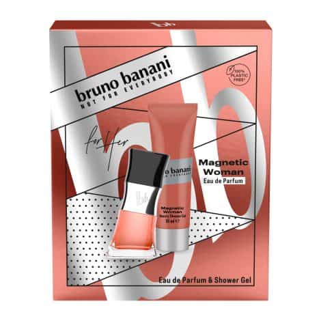 Geschenkset MAGNETIC Woman mit Parfum (30ml) und Duschgel (50ml) von bruno banani.