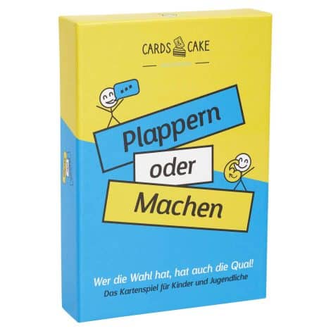 CARDS & CAKE® Kartenspiel – Lustige Spiele für Kinder mit Plappern oder Machen, Wahrheit oder Pflicht. Perfektes Geschenk für Teenager!