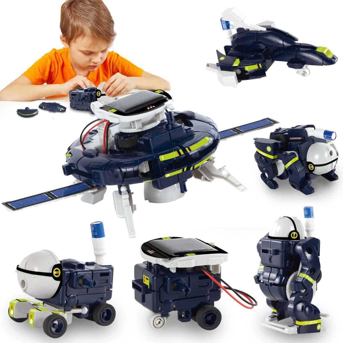 6-in-1 STEM Solar Roboter Experimente für Kinder ab 8 9 10 11 12 Jahre Junge Idee Coole Geburtstag Weihnachten Geschenke für Jungs ab 8 9 10 11 12 Jährige Jungen Experimente für Kinder Jungen Schüler