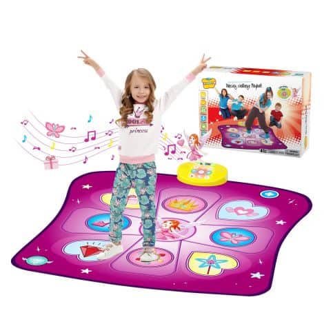 Rodzon Tanzmatte – Musikalisches Geschenk für Kinder von 3-8 Jahren. Spaß, herausfordernd, LED-Leuchten, perfekt für Weihnachten/Geburtstage.