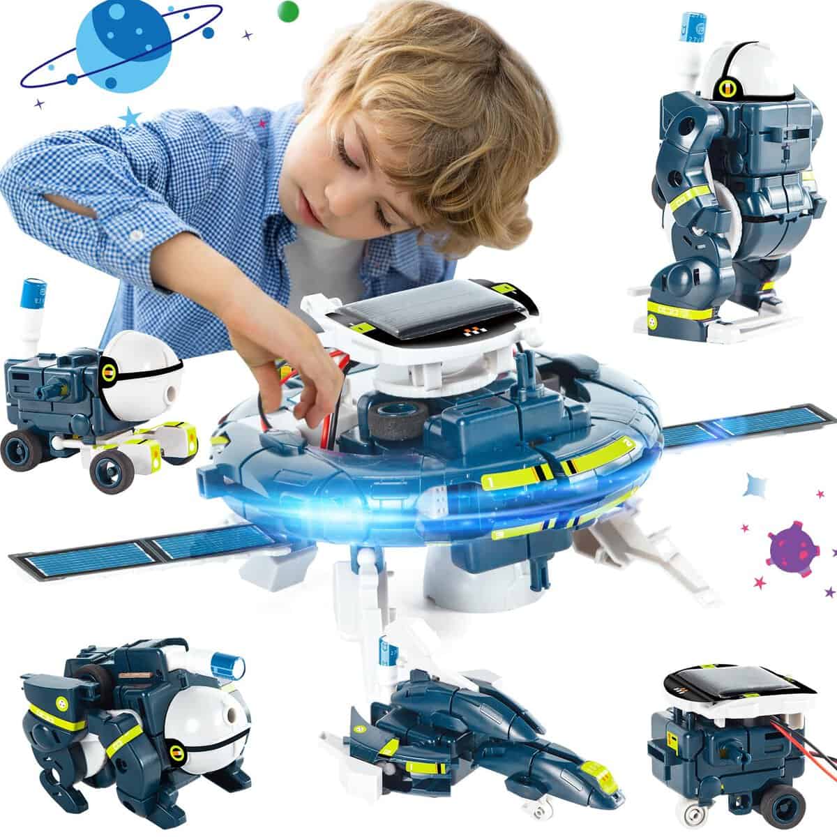 Solar Roboter Kinder Spielzeug ab 8 Jahre alte Jungen DIY Bauspielzeug für Kinder 8 9 10 11 Weihnachten Geburtstag Geschenke Wissenschaft Kits Spielzeug ab 8 9 10 11 12 jährige Jungen Mädchen Teens