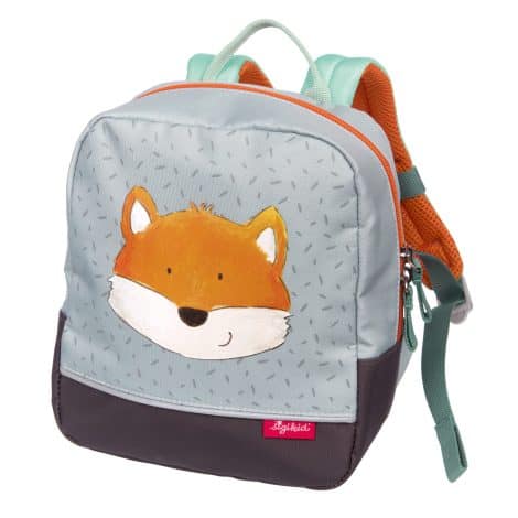 Sigikid Unisex Kinder Mini Fuchs Rucksack, Grau, 23x20x10 cm EU.