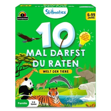 Skillmatics Tierreich – Rate 10-mal – Spaßige Geschenke für Kinder ab 6 Jahren, ideal für unterwegs und Spielabende.