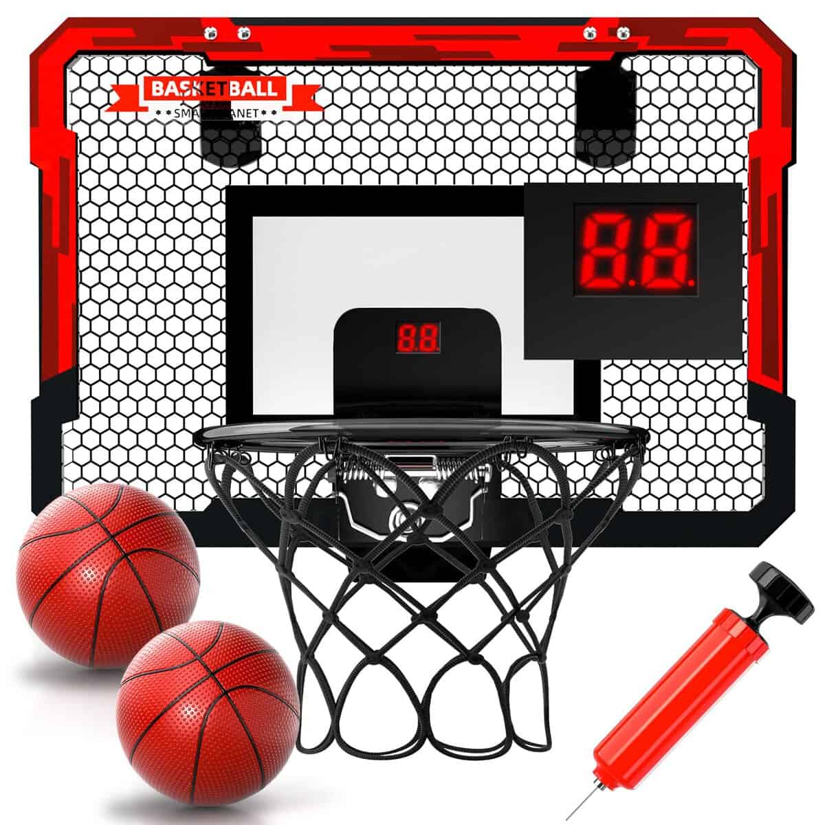 EPPO Basketballkorb Indoor für Kinder 16,5" x 12,5" - Mini-Basketballkorb Perfekt für einen Basketballliebhaber als Geschenk