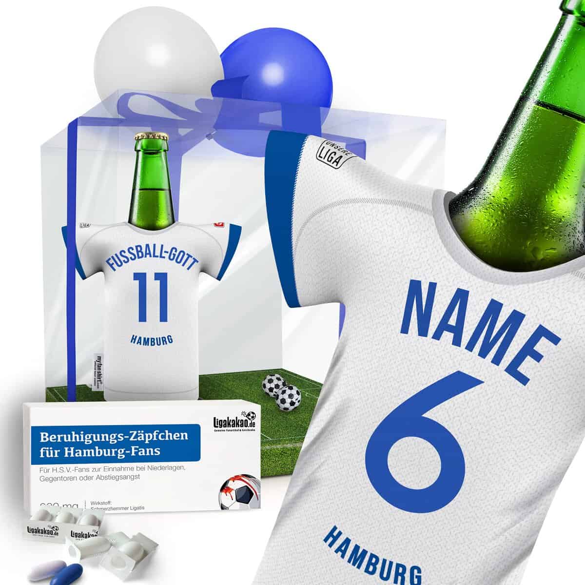 Beruhigungs-Zäpfchen® für Hamburg-Fans | Lakritz-Zäpfchen für HSV-Fans zur Einnahme bei Niederlagen, Gegentoren & Abstiegsangst | Mehr verrückte Männer Geschenk Fanartikel über „Farbe“