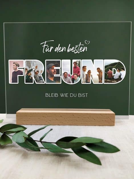 Freundliches Acrylbild – Individuelles Geschenk, Familie, persönliche Fotogalerie, schöne Geschenke für Freunde.