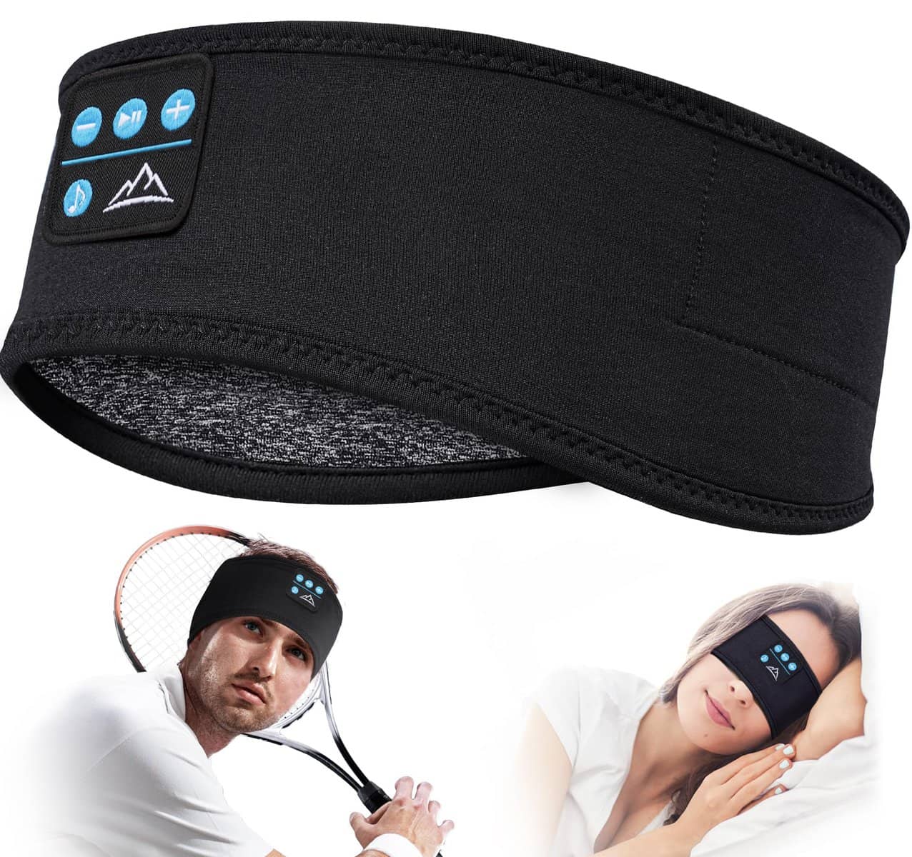 Schlafkopfhörer Bluetooth Geschenke für Frauen/ Männer - Schlaf Kopfhörer Vatertagsgeschenk Personalisiert Sleepphones mit Ultradünnen HD Stereo Lautsprecher, Super Weich SchlafKopfhörer für Schlaf