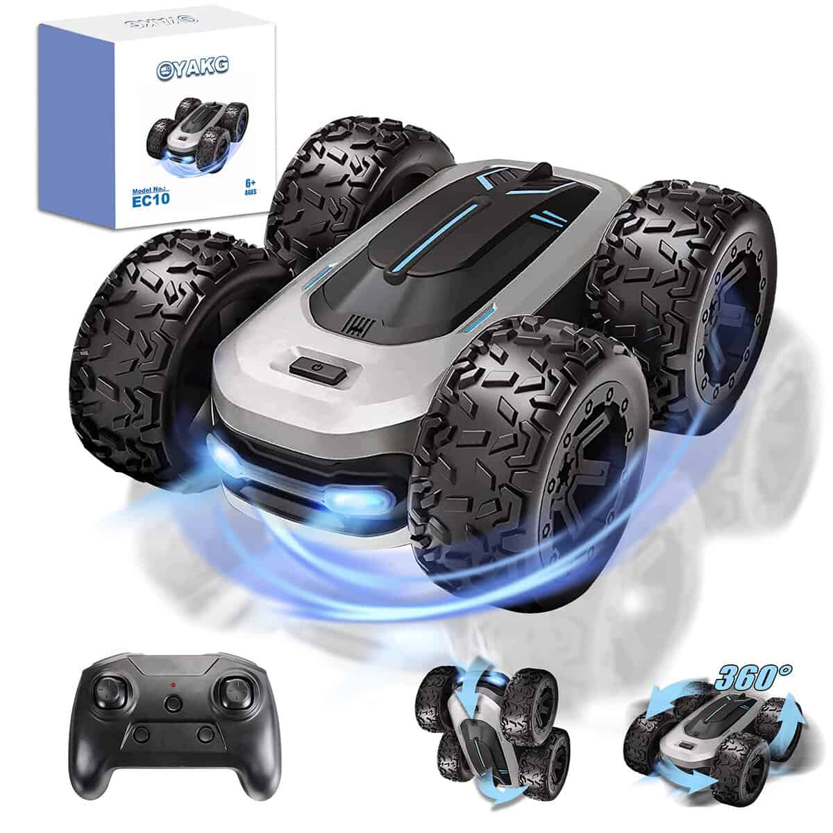 Ferngesteuertes Auto, 4WD RC Auto :360 ° Drehung / Licht / Flip-Spezialeffekt, 2.4GHz Monstertruck,Drift Stunt Car Offroad für Kinder 6-14 Jahre, 15KM/h Auto Ferngesteuert Geschenke