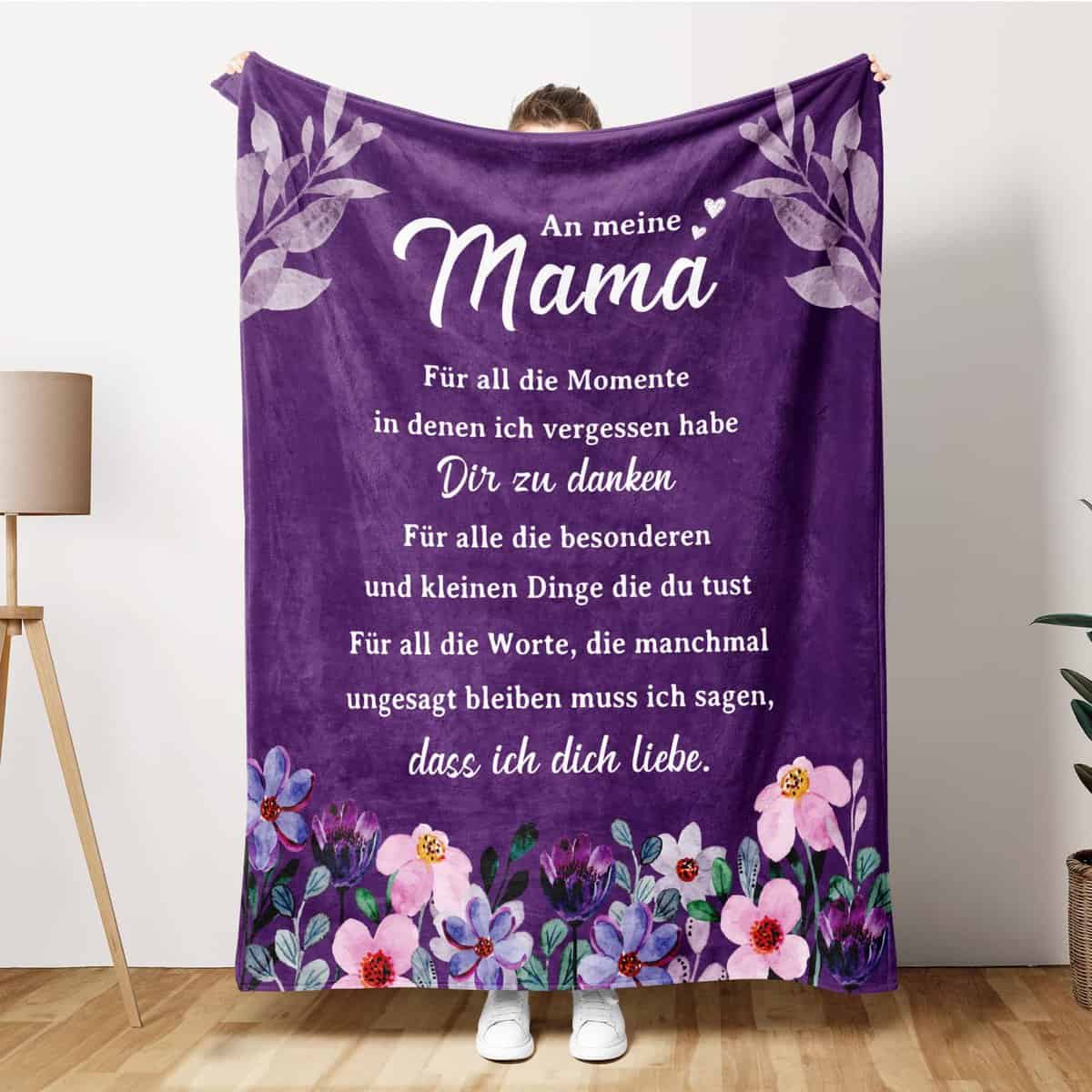 Geschenke für Mama zum Geburtstag, Kuscheldecke Flauschig Geschenke für Mama, Geburtstagsgeschenk für Mama, Mutter Geschenk Muttertagsgeschenk 127 x 153 cm