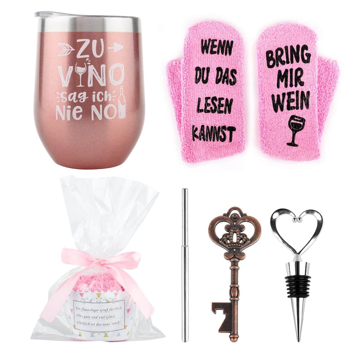 Belloxis Wein Geschenkset Geschenke für Freundin Geschenke für Frauen Beste Freundin Geschenke Geburtstagsgeschenk für Frauen