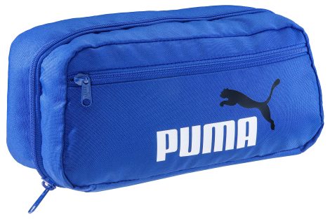 PUMA Deluxe Edition Kulturbeutel zum Aufhängen, Blaue Kosmetiktasche für Damen und Herren.