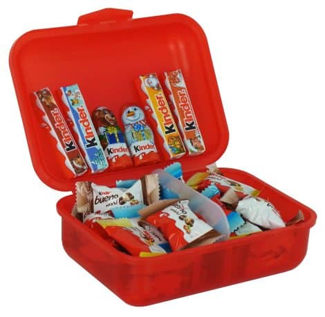 Geschenkbox Süßer Santa mit Ferrero Kinder-Highlights, 1er Pack (1 x 267g)