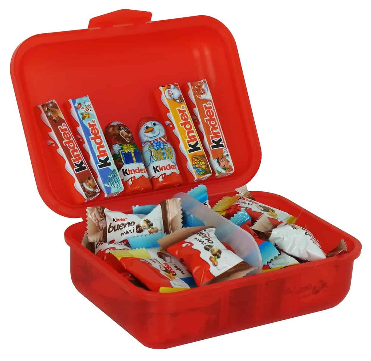 Geschenk Box Sweet Santa mit Ferrero Kinder Spezialitäten, 1er Pack (1 x 267g)